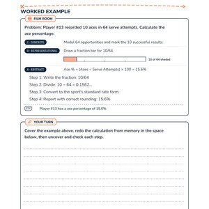 Volleyball Math Intervention | Grade 6 Skills | Sports Stats | Answer Key image 5