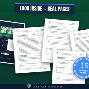 4–5 Grade Basketball Informational Reading ELA | Nonfiction Passages image 1