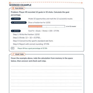 Soccer Math Intervention | Grade 6 Skills | Sports Stats | Answer Key image 4