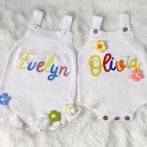 Personalized Baby Name Romper, Custom Summer Outfit for Newborns. Custom Baby Girl Romper, Ideal 1st Birthday Present & Baby Gift.