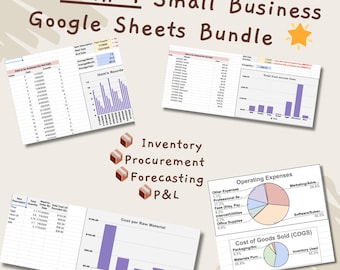 All-in-One Spreadsheet System for Small Businesses & Etsy Sellers
