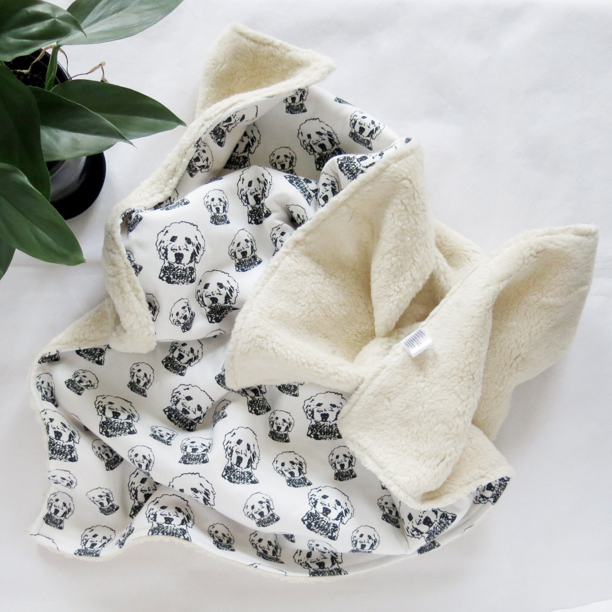 Goldendoodle Print Warm Baby Blanket Made From Organic Cotton - Etsy
