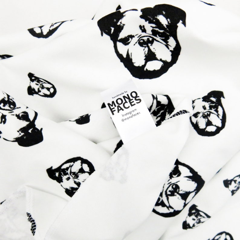 Bulldog Organic Cotton Baby Swaddle Blanket Newborn Swaddle Etsy