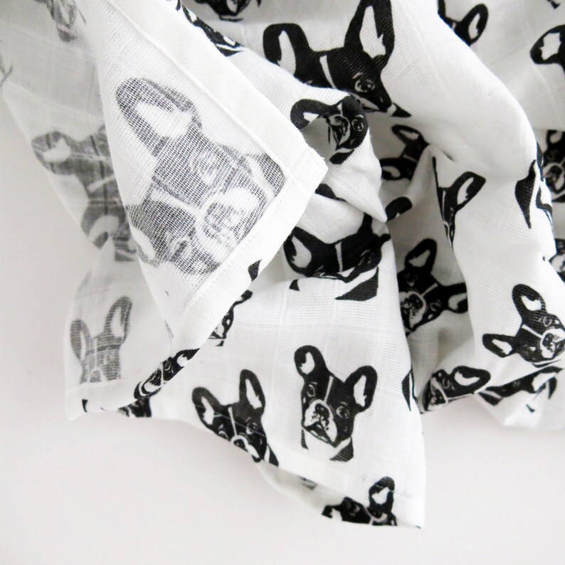 french bulldog baby swaddle