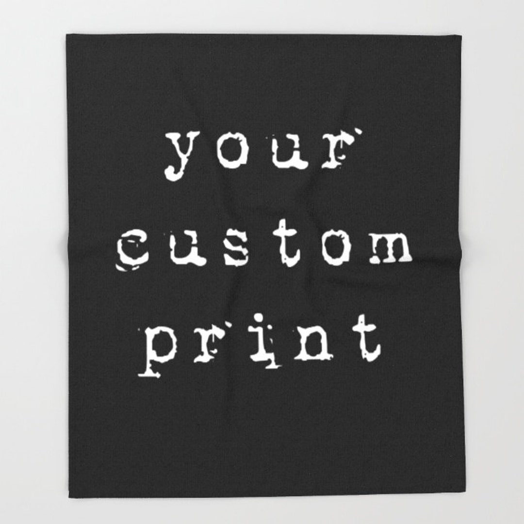 Personalized Throw Blanket Custom Throw Blanket Dog Print Etsy