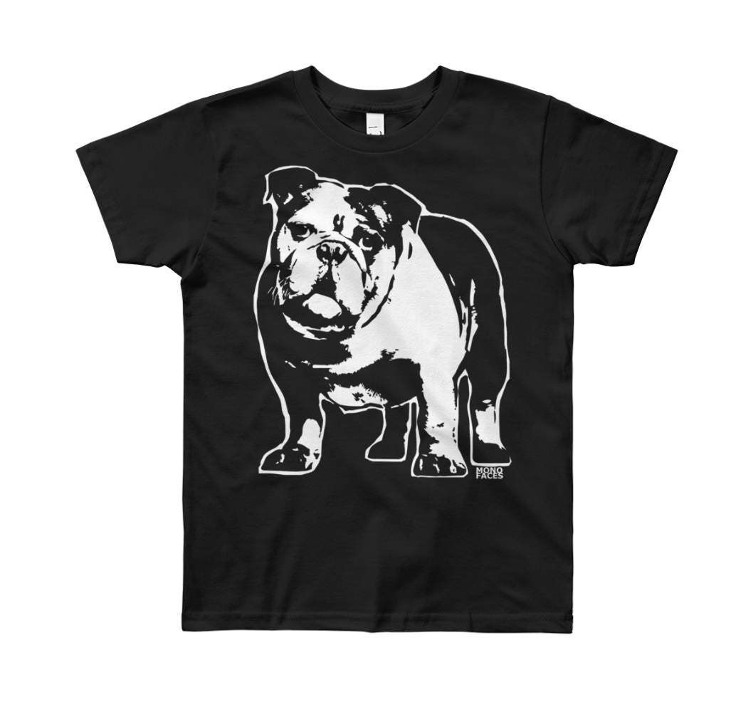 English Bulldog Kids Tshirt Cute Kidswear Toddler Boy Etsy