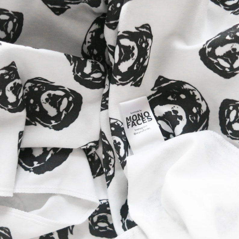 Rottweiler Print Baby Swaddle Blanket Organic Cotton Baby Etsy