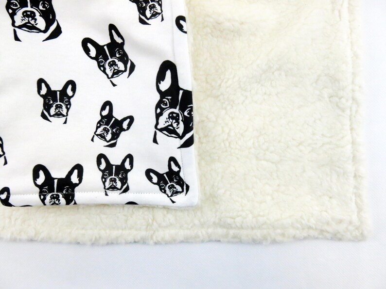 French Bulldog Print Baby Blanket Organic Cotton Warm Etsy