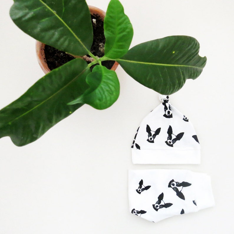 Organic Handmade Chihuahua Baby Clothes Infant Coming Home Outfit Chihuahua Organic Baby Leggings And Hat Set Newborn Hospital Clothes