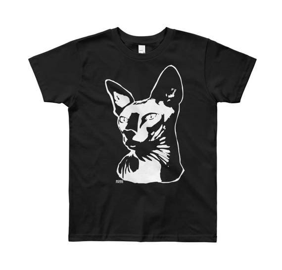 Items similar to Sphynx Cat Kids Tshirt, Personalized Niece Gift