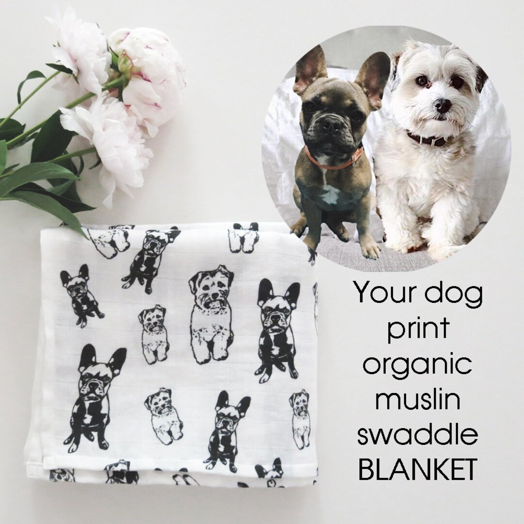 Personalized Baby Swaddle Blanket for Dog or Cat Owner Etsy