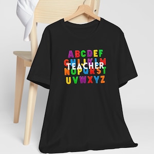 Alphabet Shirt, ABC Shirt, Preschool Teacher Shirt, Animal Alphabet Shirt, Alphabet Learning Shirt, Children Alphabet Shirt gift for teacher