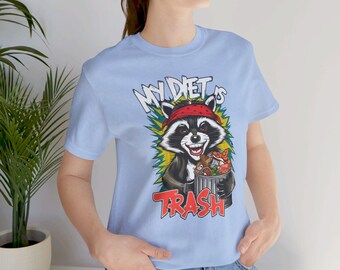Raccoon Graphic T-Shirt, Funny Wildlife Tee