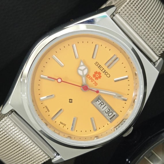 Vintage Refurbished Seiko Expo 70 Automatic 6309a Japan Mens Day