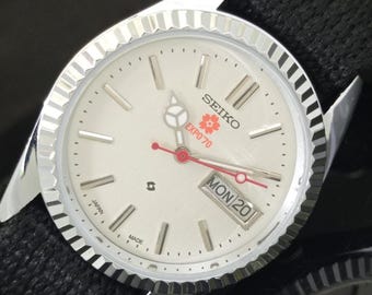 Vintage Seiko Expo 70 Automatic Refurbished Japan 6309a Mens Day