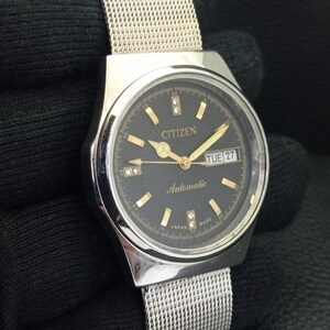 Automatic Vintage Citizen 8200 Japan Mens Day/Date Black Color Dial Wrist Watch B500271-C