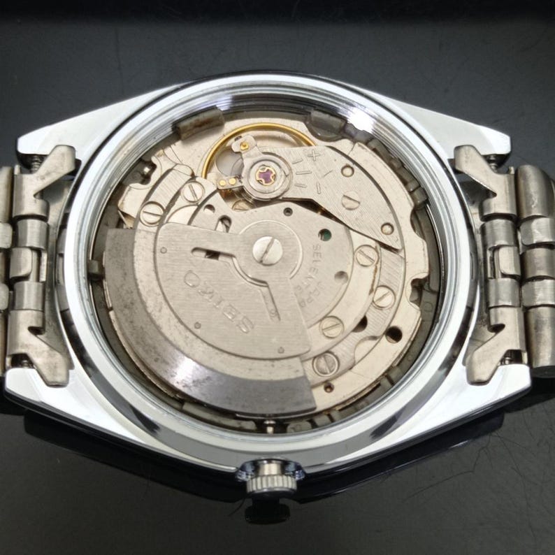 Vintage Refurbished Seiko Expo 70 Automatic 6309a Japan Mens Day/Date Silver Color Dial Transparent Back Wrist Watch b282-c image 10