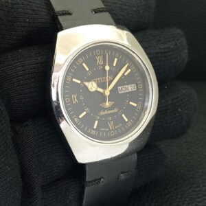 Automatic Vintage Citizen 8200 Japan Mens Day/Date Black Color Dial Wrist Watch B500292-C
