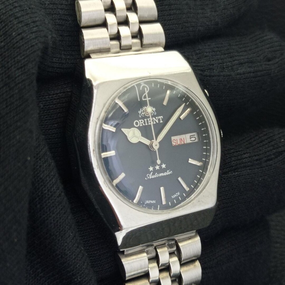 Automatic Vintage Orient 46941 Japan Mens Day/date Blue