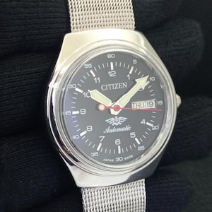 Automatic Vintage Citizen 8200 Japan Mens Day/Date Black Color Dial Wrist Watch B500234-C