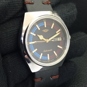 Automatic Vintage Citizen 8200 Japan Mens Day/Date Black Color Dial Wrist Watch B500299-C