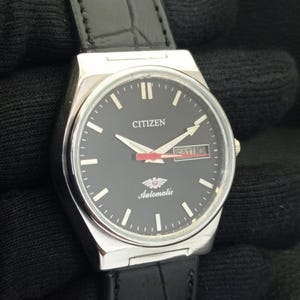 Automatic Vintage Citizen 8200 Japan Mens Day/Date Black Color Dial Wrist Watch B500293-C