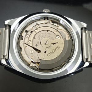 Odnowiony zegarek na rękę Seiko Expo 70 Automatic 6309a z Japonii, męski, z żółtym kolorem tarczy i przezroczystym tyłem, z datą i datą, B281-C zdjęcie 10