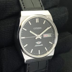 Automatic Vintage Citizen 8200 Japan Mens Day/Date Black Color Dial Wrist Watch B500235-C