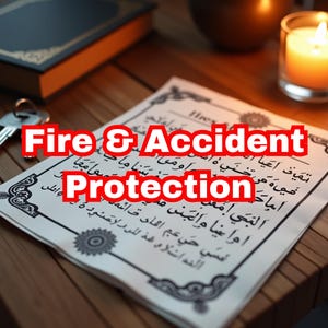 Islamic Ruqyah Taweez for Fire & Accident Protection (PDF Download)