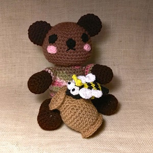 Teddy Bear Bee and Honeyjar Crochet Pattern PDF USA Terms - Etsy