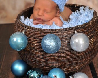 PDF Descarga instantánea PATRÓN de ganchillo No 252 Adorno navideño Sombrero accesorios para fotos tamaños prematuro, recién nacido. 0-3, 3-6 meses