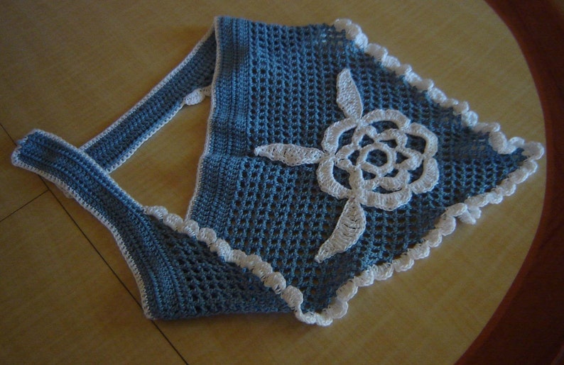PDF Instant Download Crochet PATTERN No 005 Blue Bandana Adult - Etsy