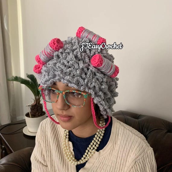 Old Lady Wig Crochet Pattern, Grey Hair Baby Wig, Granny Wig Pattern, Newborn Photo Props, Baby Curlers Hat, Instant Download, DIY Crochet - Etsy Old Lady Wig Crochet Pattern, Grey Hair Baby Wig, Granny Wig Pattern, Newborn Photo Props, Baby Curlers Hat, Instant Download, DIY Crochet - Etsy