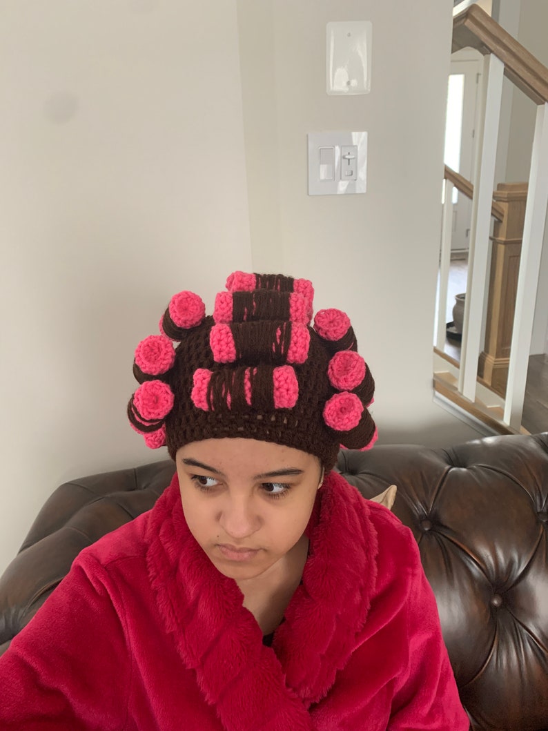 Crochet Curler Wig Hat Pattern Baby Hair Roller Pattern Foam Etsy