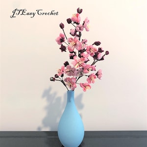 Cherry Blossom Crochet Pattern, Sakura Crochet Pattern, Japanese Flower Pattern, Spring Flowers PDF, Knitting Pattern,Flower Bouquet Pattern