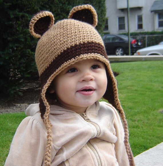 PDF Instant Download Easy Crochet Pattern No 045 Bear Hat ALL Sizes Infant Baby Toddler Child Adult Etsy