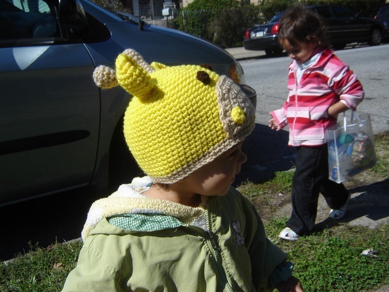 PDF Giraffe Beanie DOWNLOADABLE Crochet Pattern No024 image 5