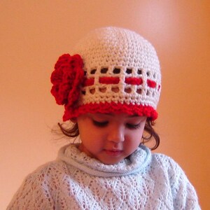 PDF Instant Download Crochet Pattern No 088 Red Rose or Heart Beanie All sizes Preemie Baby Toddler Child Teen Adult image 4