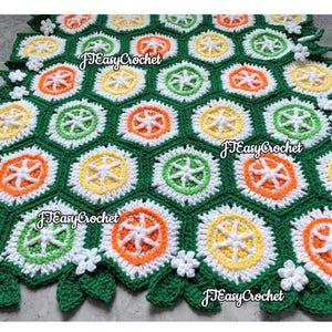 Citrus Baby Decke Muster, Häkeldecke Muster, Neugeborenen Afghan, Swaddle Decke, PDF Datei Muster, Kinderwagen Decke, Instant Download