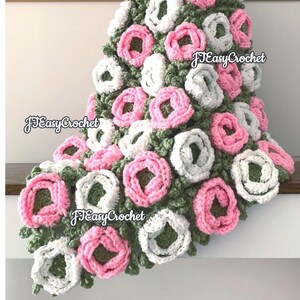 Ranunculus Baby Blanket Crochet Pattern, Crochet Flower Motif, PDF Instant Download, Floral Baby Afghan, Cozy Throw Blanket, Nursery Decor