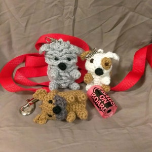 Crochet Dog Poop Bag Holder, Crochet Dog Waster Bag Pattern, Keychain Poop Bag Holder, Knitting Pattern, French Bulldog Patterns, Poodle