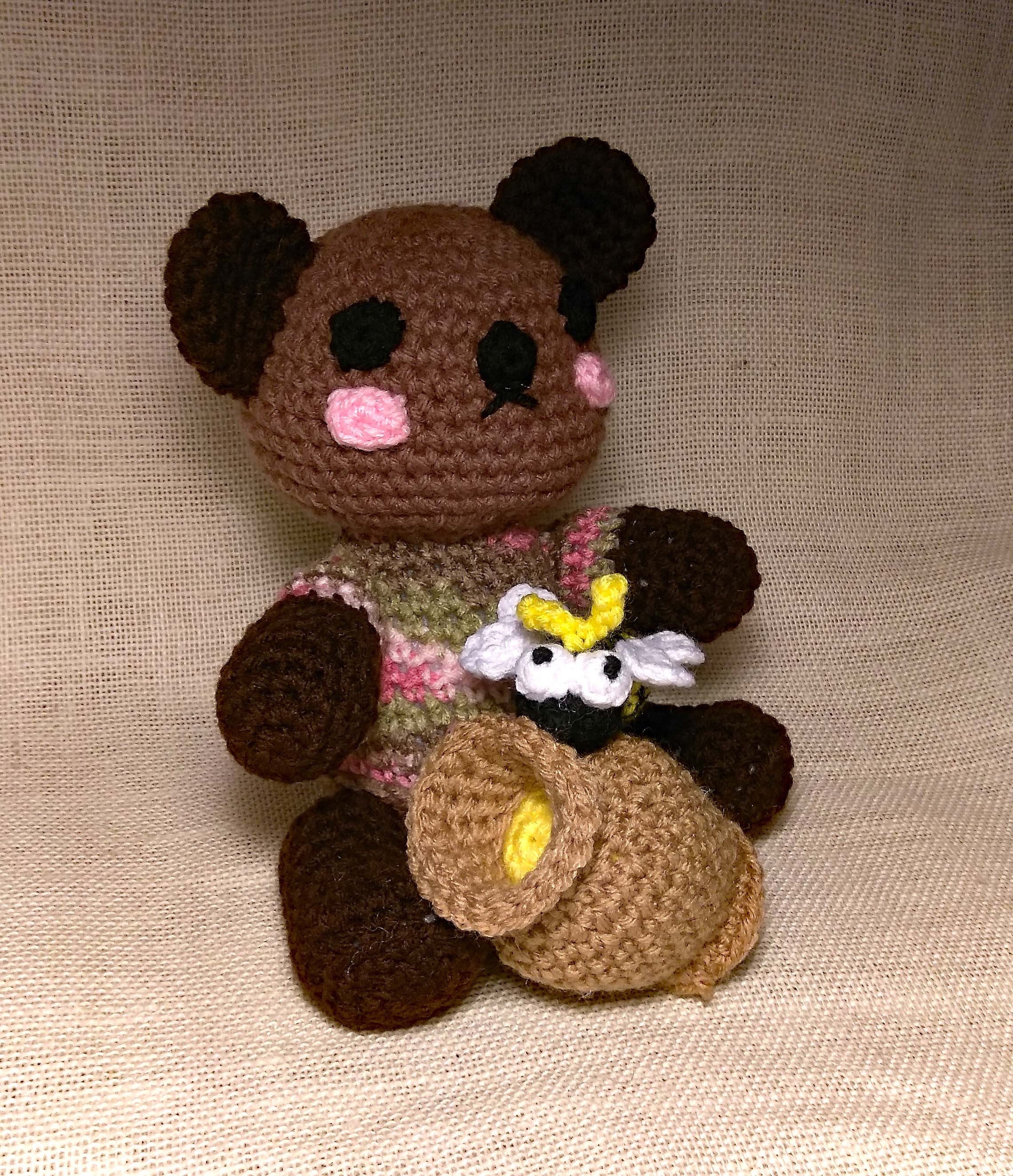 Teddy Bear Bee and Honeyjar Crochet Pattern PDF USA Terms Etsy