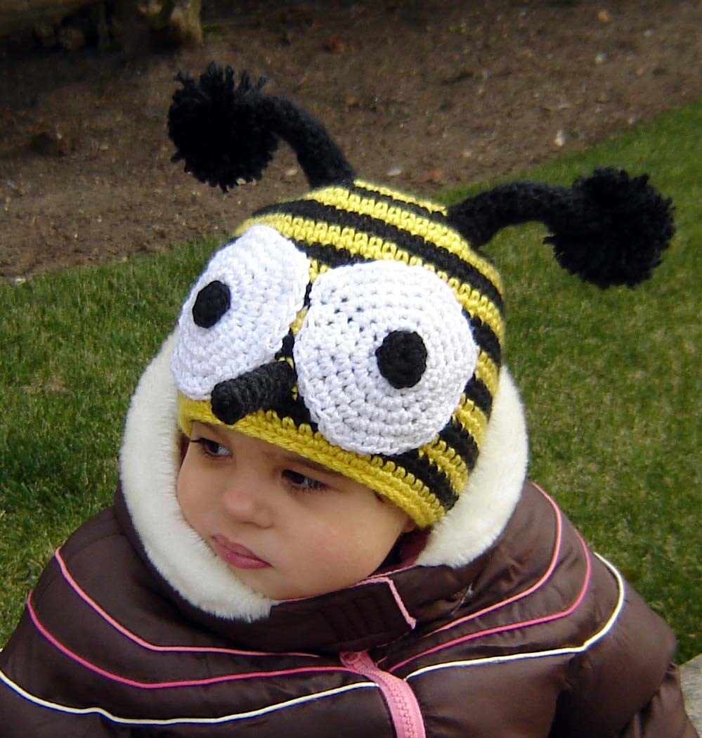 PDF the Bee Hat CROCHET PATTERN No 080 All Sizes Baby Toddler Etsy