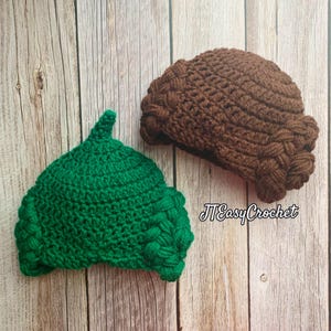 Crochet Wig Hat, Princess Wig Pattern PDF Instant Download, Wig With Braids, Halloween Wig Pattern, Brown Buns Wig, Sky Princess Hair Wig