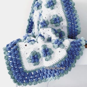 Granny Square Afghan Pattern, Fruit Baby Blanket, PDF Instant Download, Cottagecore Crochet Patterns, Boho Vintage Style Blueberry Lapghan