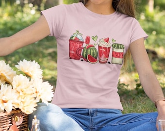 Camiseta de sandía: Camiseta kawaii de frutas de verano