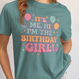 Groovy Birthday Girl T-Shirt: Pastell Retro Party T-Shirt