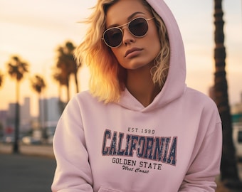 ヴィンテージ カリフォルニア ゴールデンステート Tシャツ：ダメージ加工 ウエストコースト グラフィック T シャツ