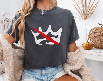 Camiseta "No Kings in America": Camiseta anti Trump con colores cómodos