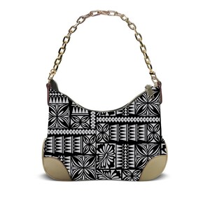 Ladies&#39; Fashionable Single-Shoulder Bag With Polynesian Floral Print The Women&#39;S Crossbody Bag Can Be Customized With Personalized patterns